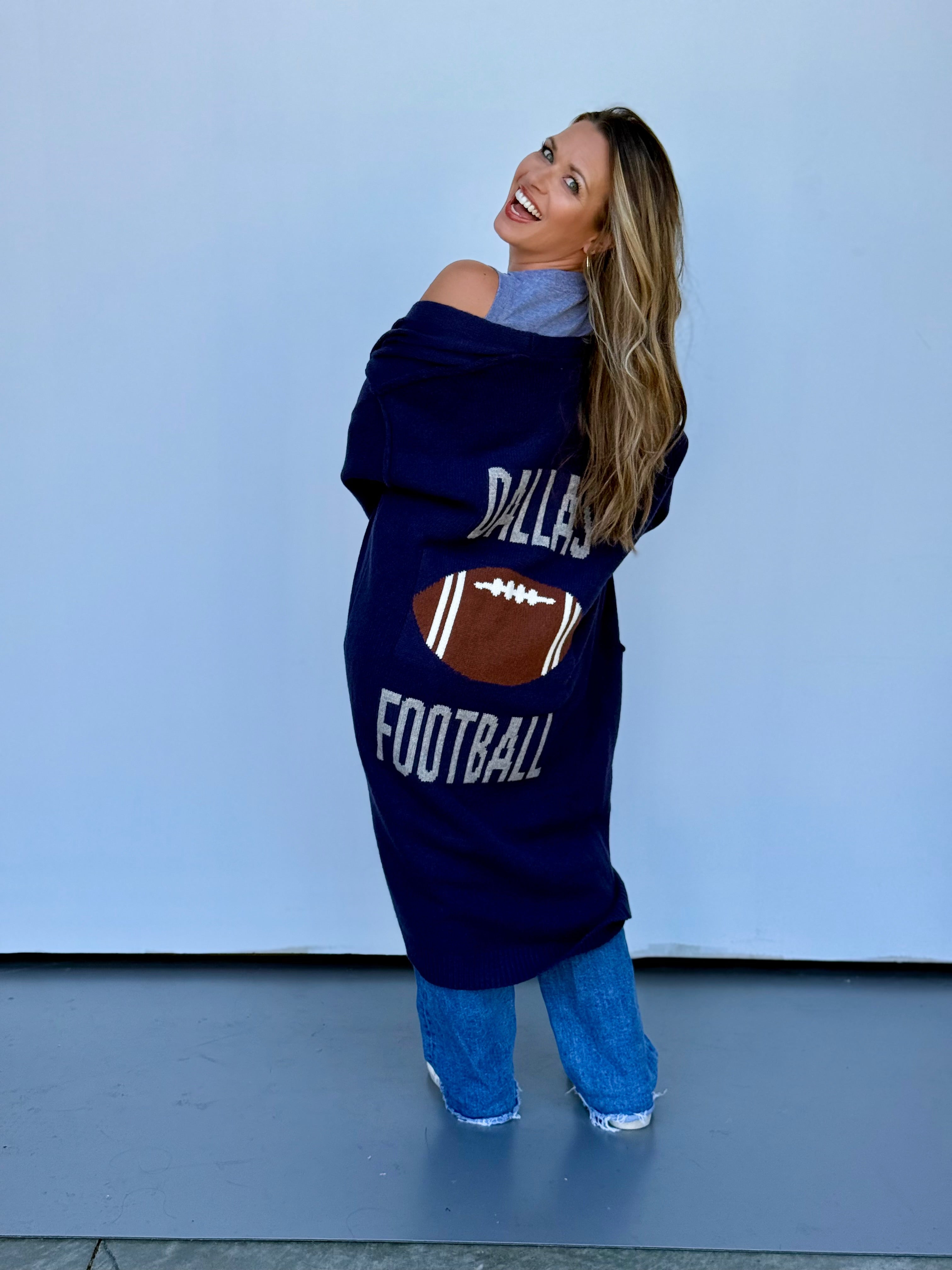 Dallas Football Cardigan