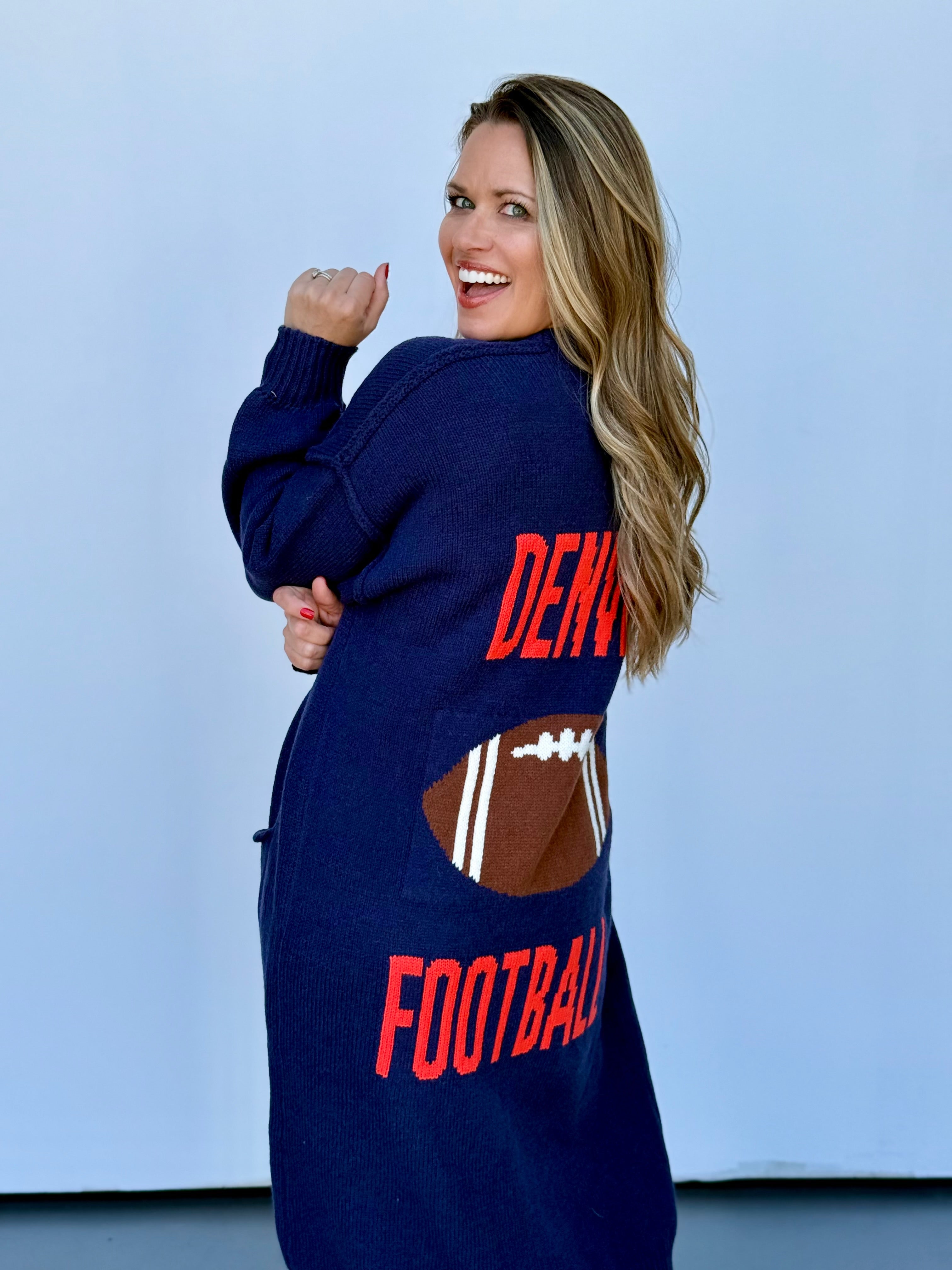 Denver Football Cardigan