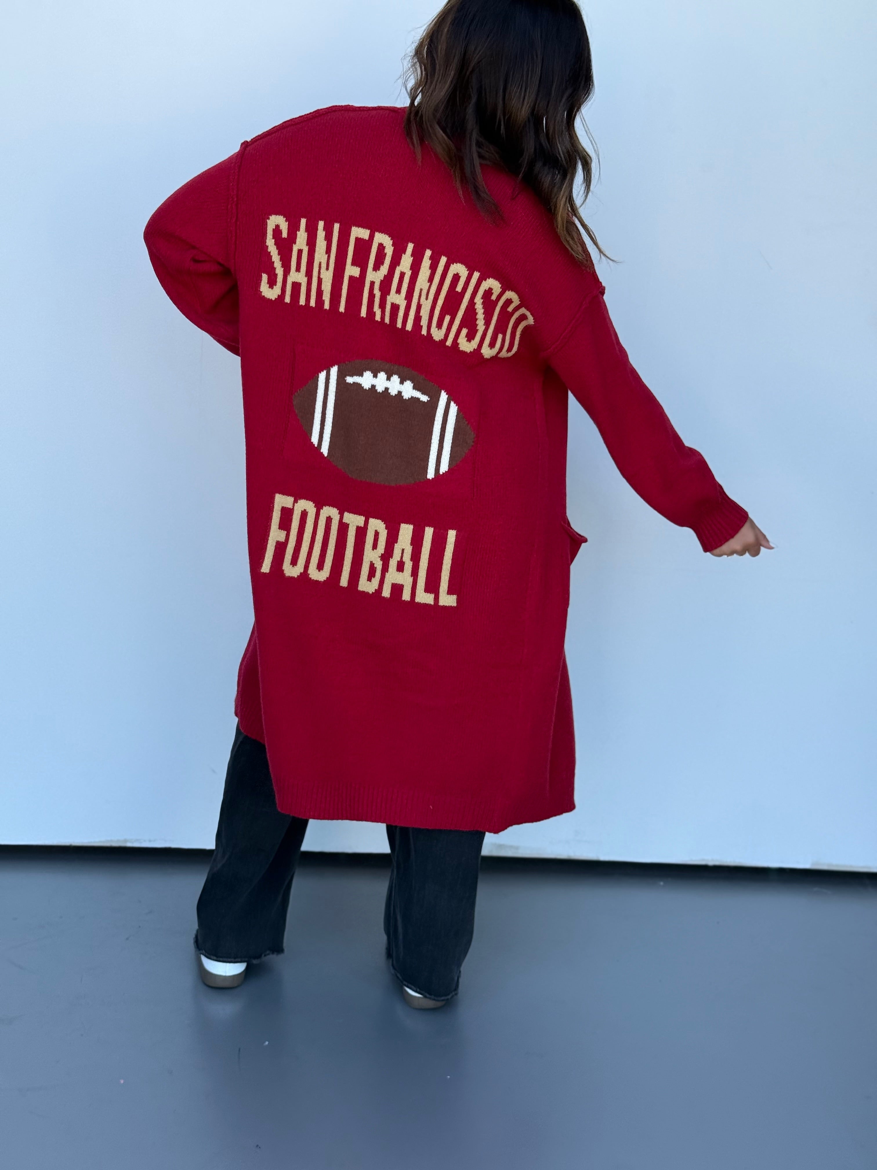 San Francisco Football Cardigan