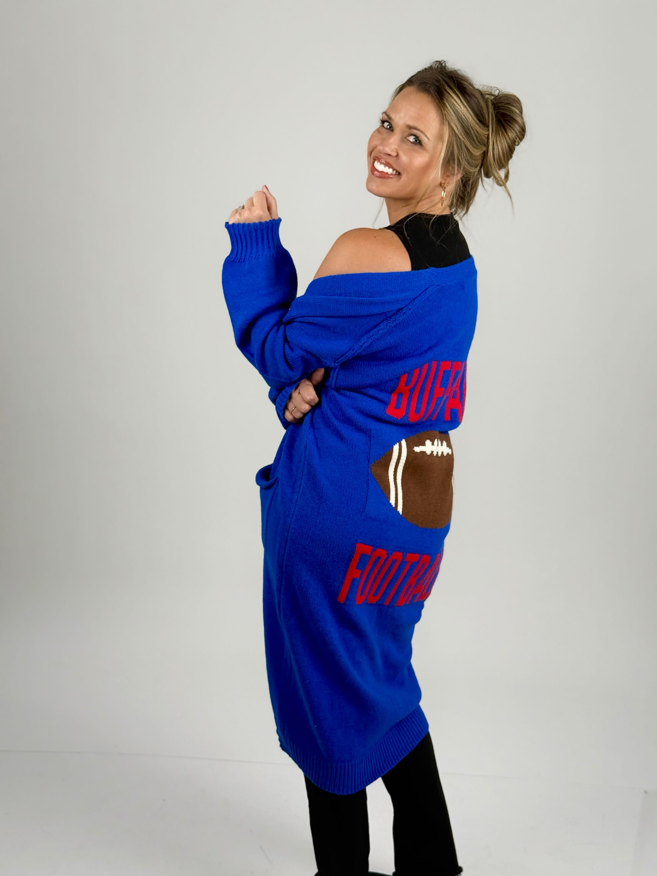 Buffalo Football Cardigan