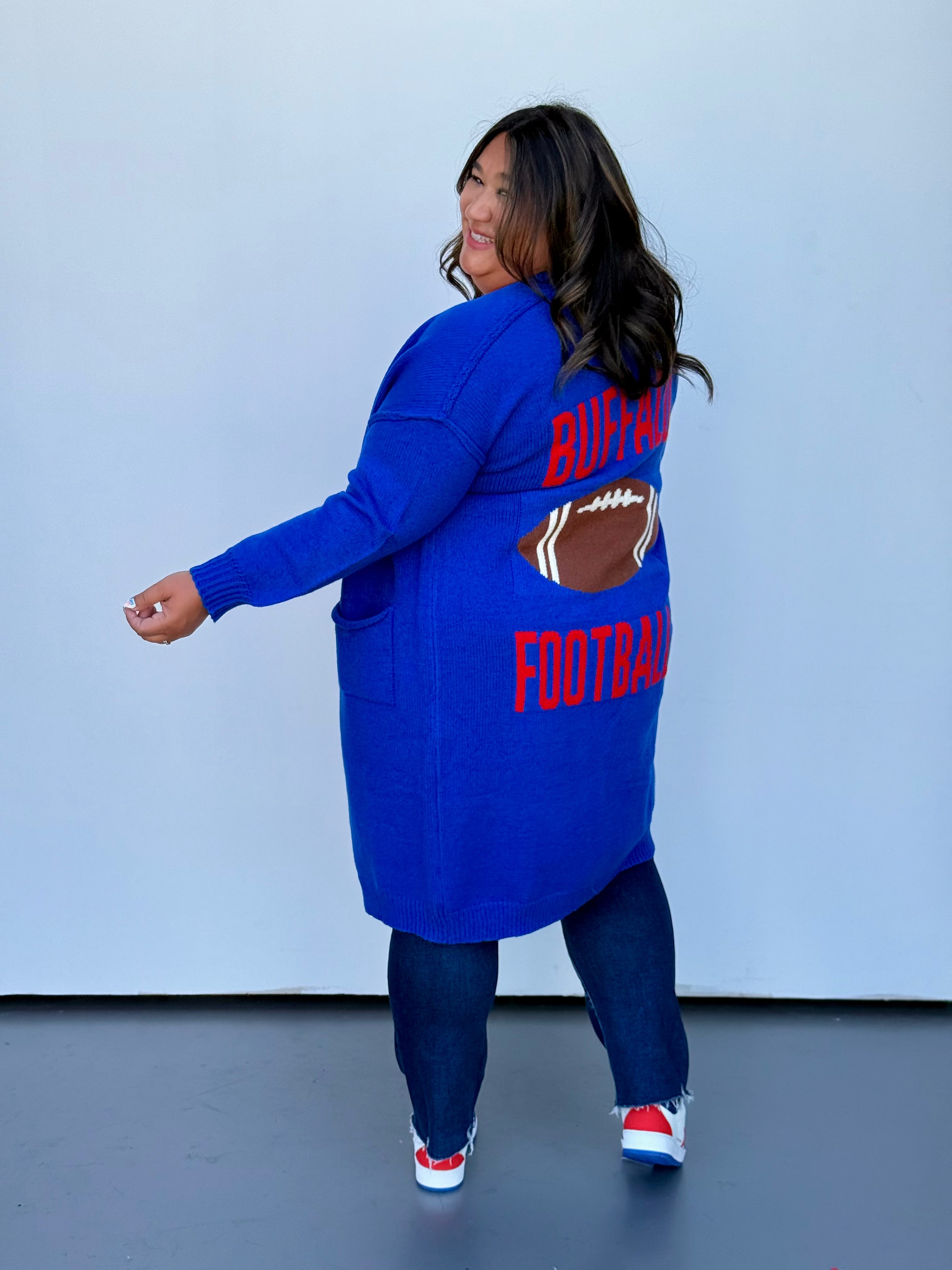 Buffalo Football Cardigan