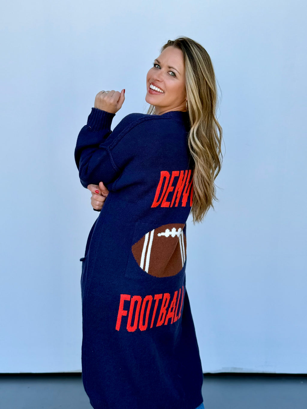Denver Football Cardigan