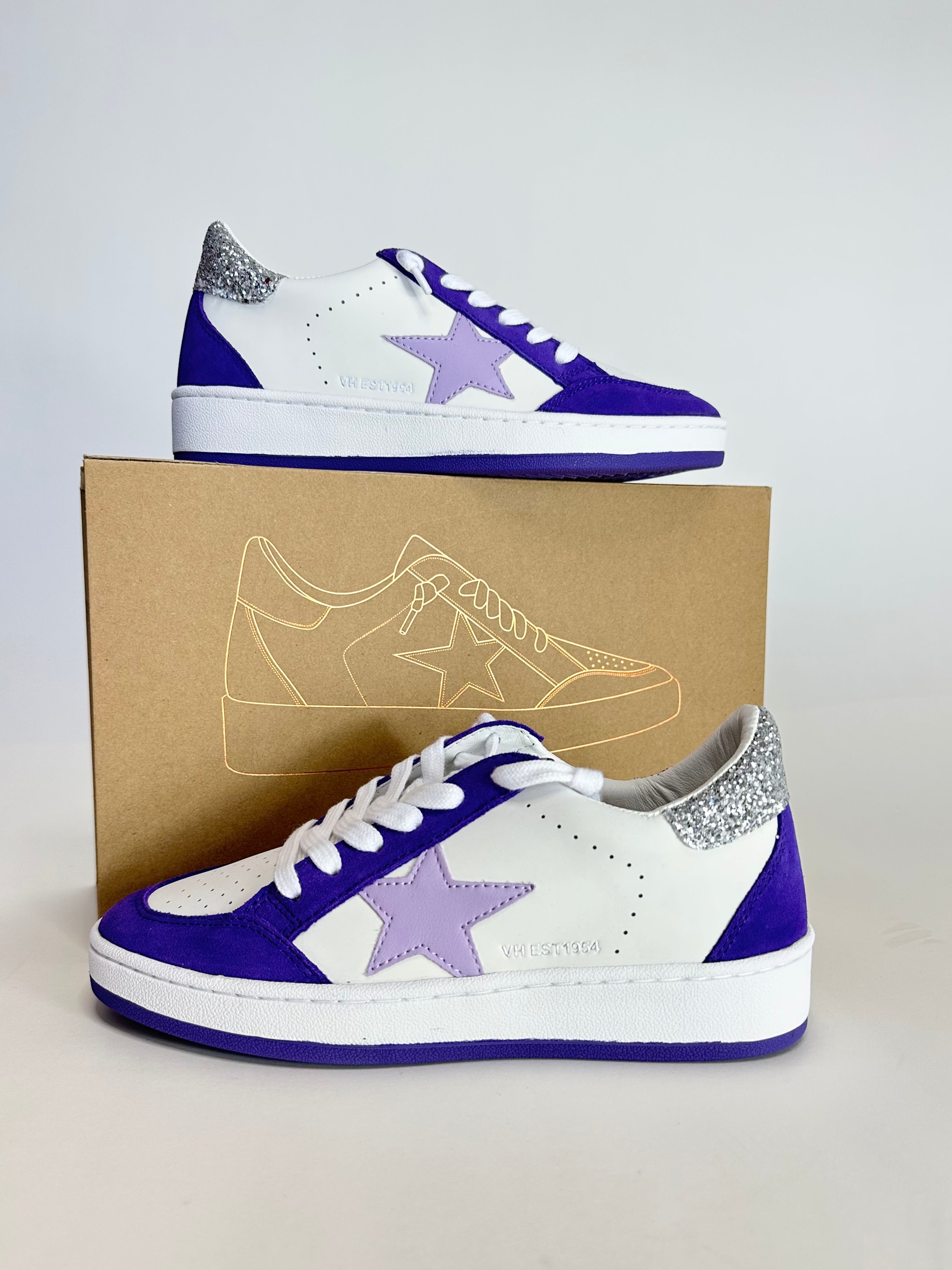 Purple & White Game Day Sneaks