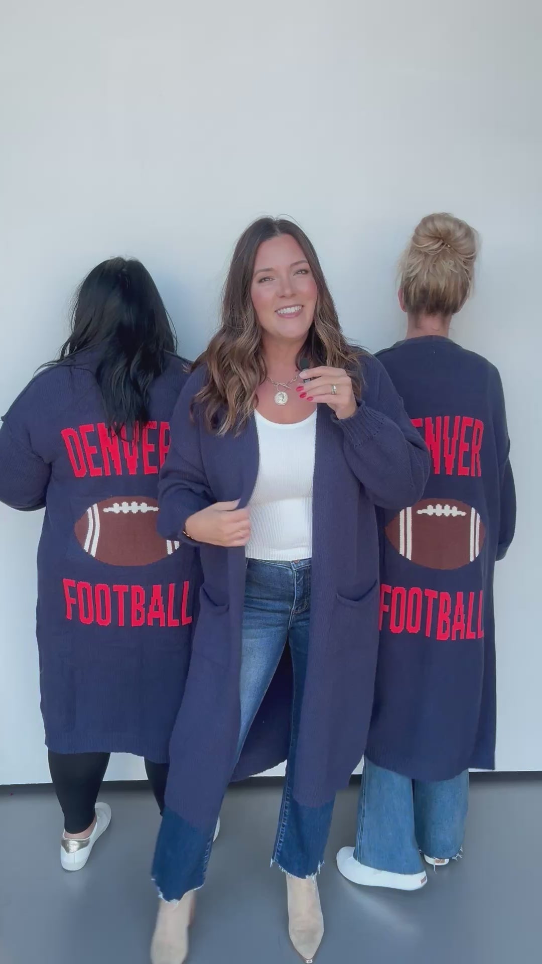 Denver Football Cardigan